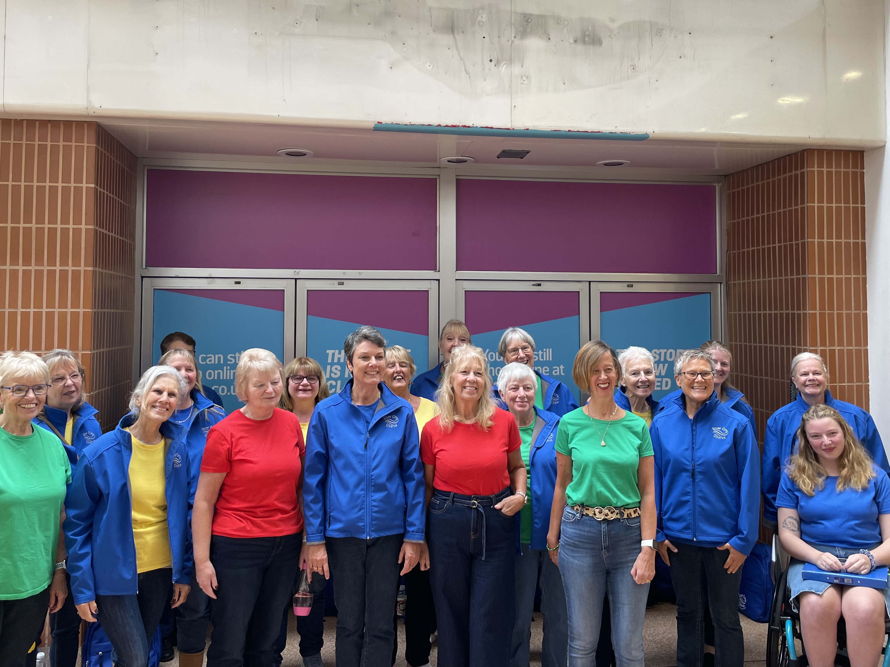A lovely afternoon singing in the Guildhall Centre