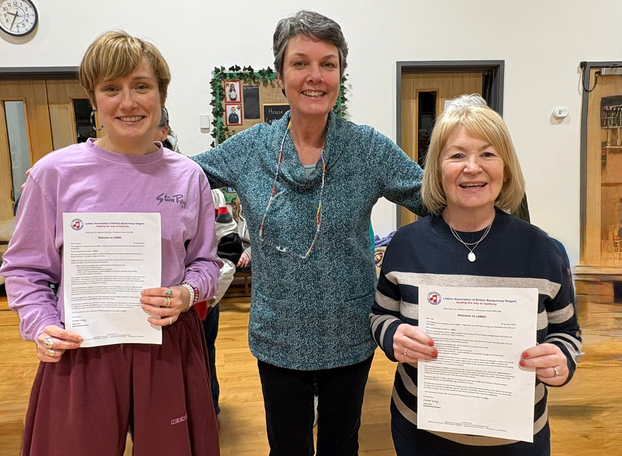 Our new LABBS members  Rachael and Gill