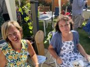 Judith and Cathy dressed up