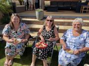 Gemma, Julie and Liz: plates full
