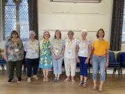 Our Barmy Baris: Sandra, Jan, Sue, Jane, Julia, Janet and Judith. 