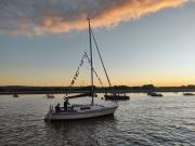Jubilee - decked out on the river